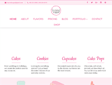Tablet Screenshot of inspiredsugarcakes.com